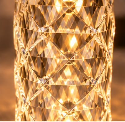 Crystal LED Table Lamp with Remote Control – 16 Color RGB Decorative Night Light