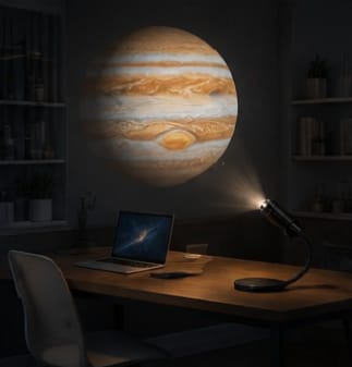 USB Planet Projector Lamp with 6 Interchangeable Planet Slides